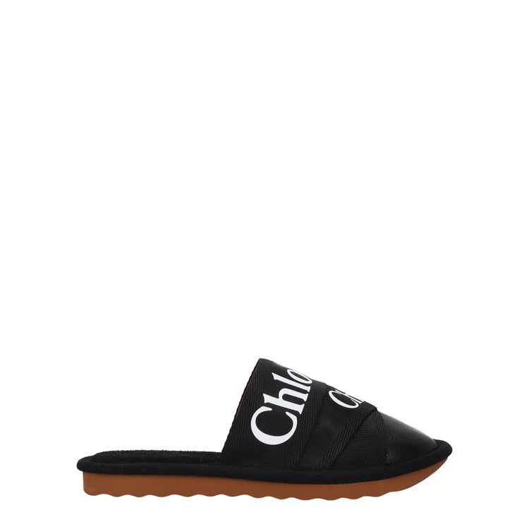 Chloe ob1o1e1024 Leather Slippers in Black Size US 7 / IT 37 - 1 Thumbnail