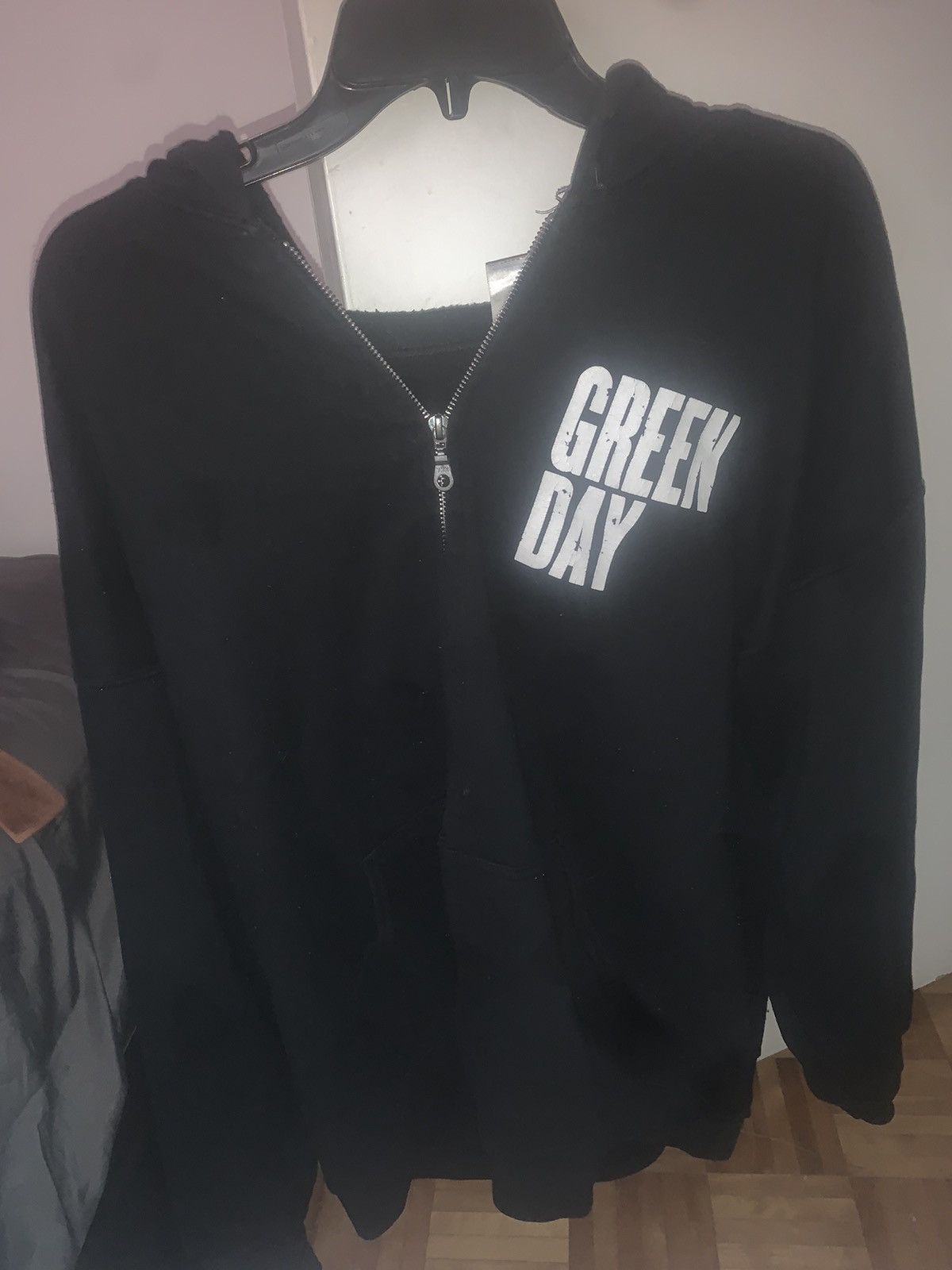 Band Tees × Vintage Green day zip up hoodie oversized Size US XXL / EU 58 / 5 - 4 Thumbnail