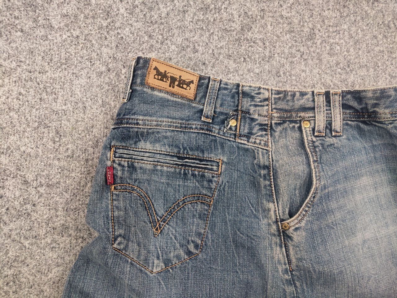 Levi's Vintage Levi's Y2K Style A-Line Deconstructed Denim Skirt Size 29" - 10 Thumbnail