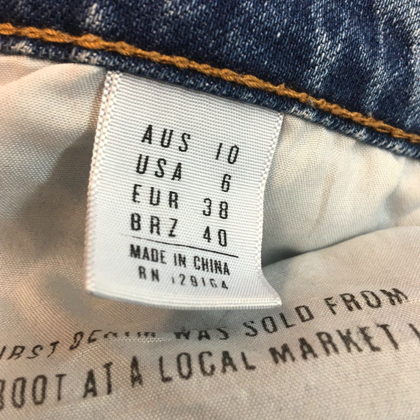 Cotton On Cotton On Womens Jeans Skinny Blue 7/8 Denim Regular 5-Pocket Distressed Slim Casual Size 28" / US 6 / IT 42 - 7 Thumbnail