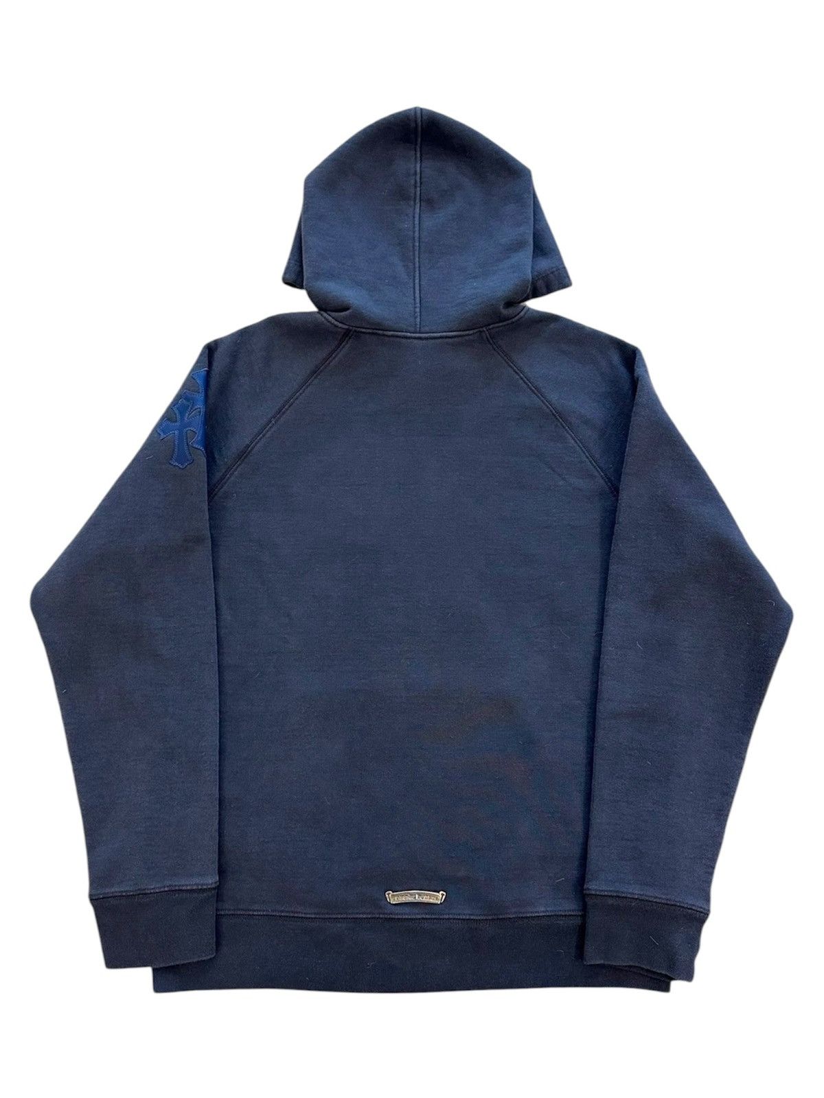 Chrome Hearts Chrome Hearts XL Triple Cross Leather Patches Navy Hoodie Size US XL / EU 56 / 4 - 3 Thumbnail