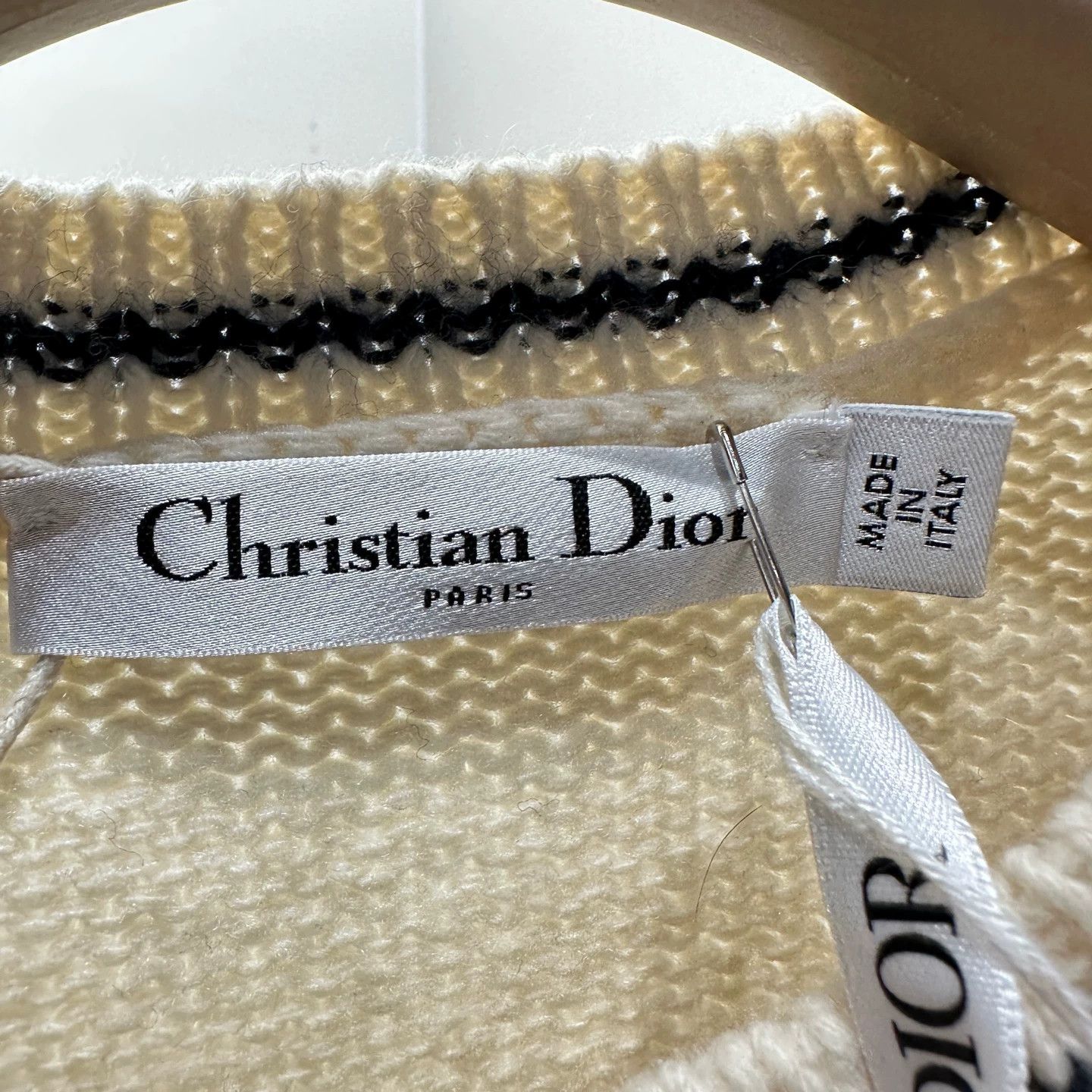 Christian Dior Monsieur Christian Dior apr125 Star & Letter Wool Short Sleeve Tee 36 Size XS / US 0-2 / IT 36-38 - 3 Thumbnail