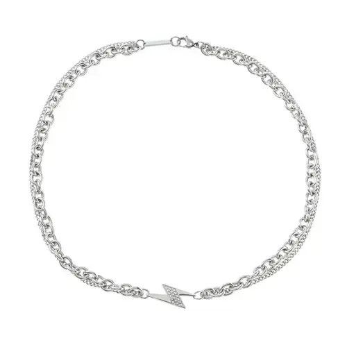 Other Bolt Chrome Chain Silver Goth God Vibe Necklace Size ONE SIZE - 4 Thumbnail