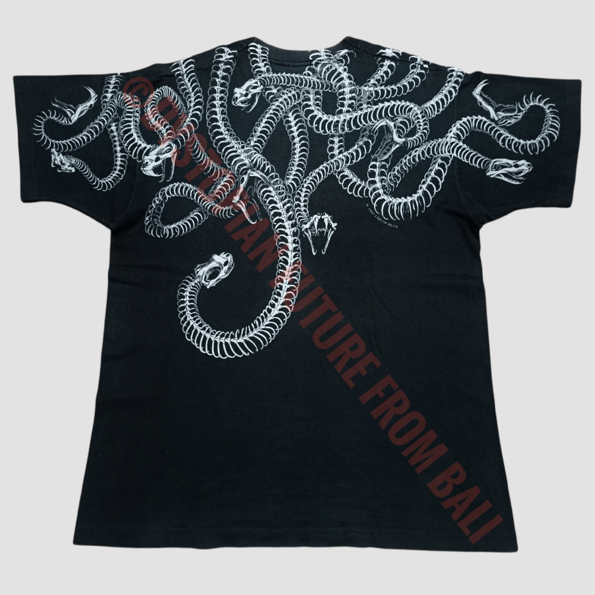 Liquid Blue Vintage 1993 Liquid Blue Medusa Skull All Over Print T-shirt Size US XL / EU 56 / 4 - 2 Thumbnail
