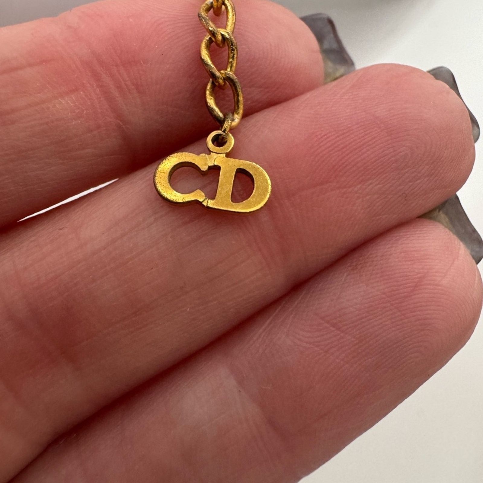 Dior Christian Dior pendant necklace adorned with rhinestones Size ONE SIZE - 5 Thumbnail