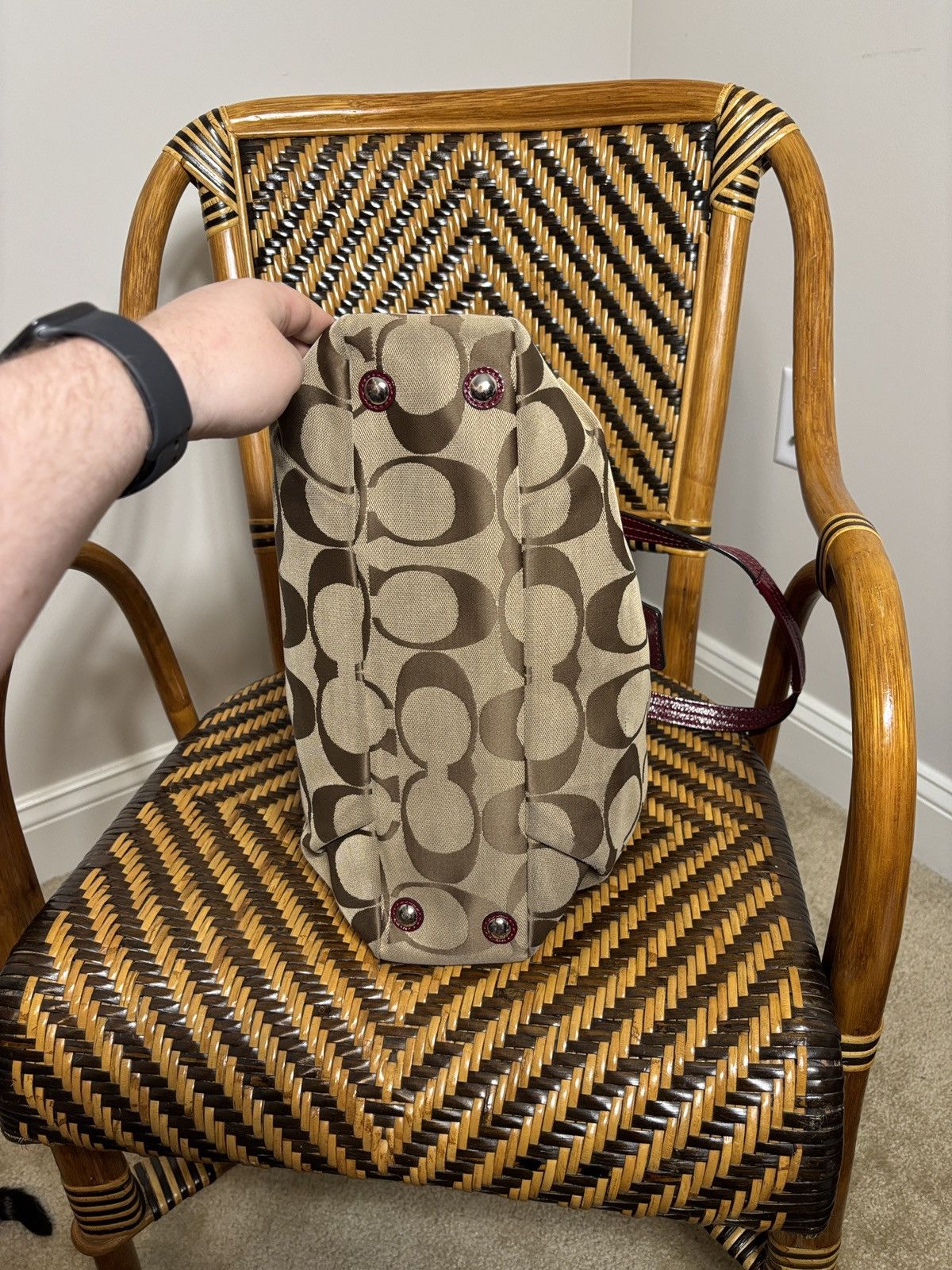 Coach Coach SoHo Signature Carryall Shoulder Bag F19253 Size ONE SIZE - 5 Thumbnail