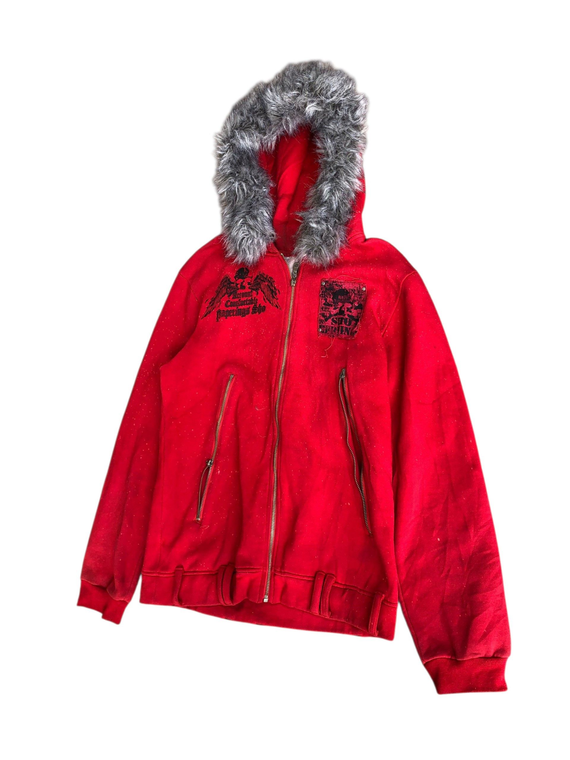 If Six Was Nine 2000s Berning Sho Raccoon Fur Jacket Vkei Style Size US M / EU 48-50 / 2 - 2 Thumbnail