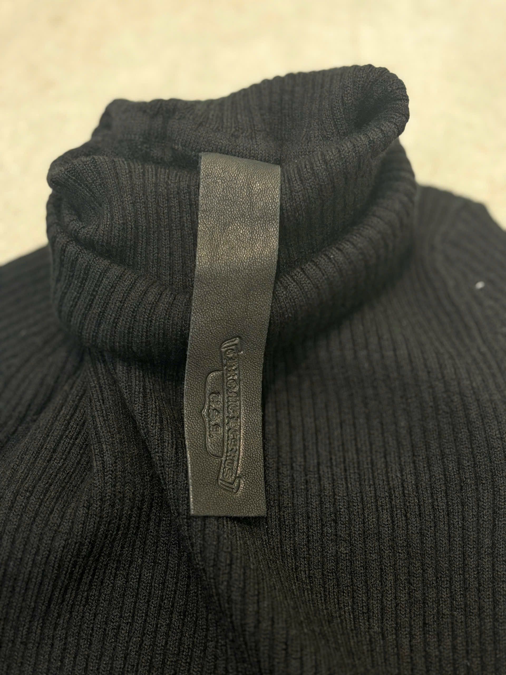Chrome Hearts CHROME HEARTS Cashmere Lib Sknit Slim Top BLACK Size M / US 6-8 / IT 42-44 - 5 Thumbnail
