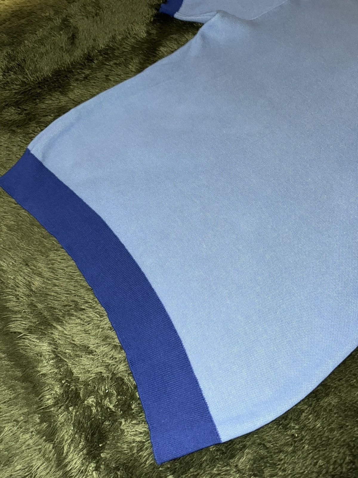 Rhude × Zara [M] RHUDE Rhuigi x ZARA Jacquard Knit T-Shirt Blue Size US M / EU 48-50 / 2 - 10 Thumbnail