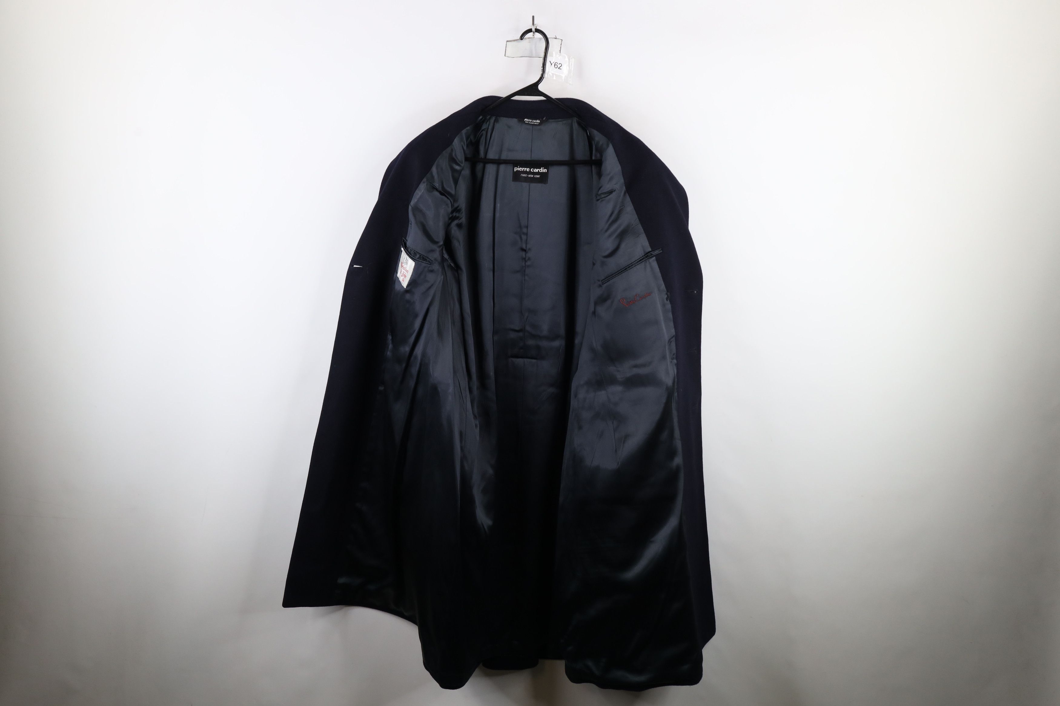 Pierre Cardin × Vintage Vintage 70s Pierre Cardin Wool Trench Coat Overcoat Navy USA Size US XL / EU 56 / 4 - 9 Thumbnail