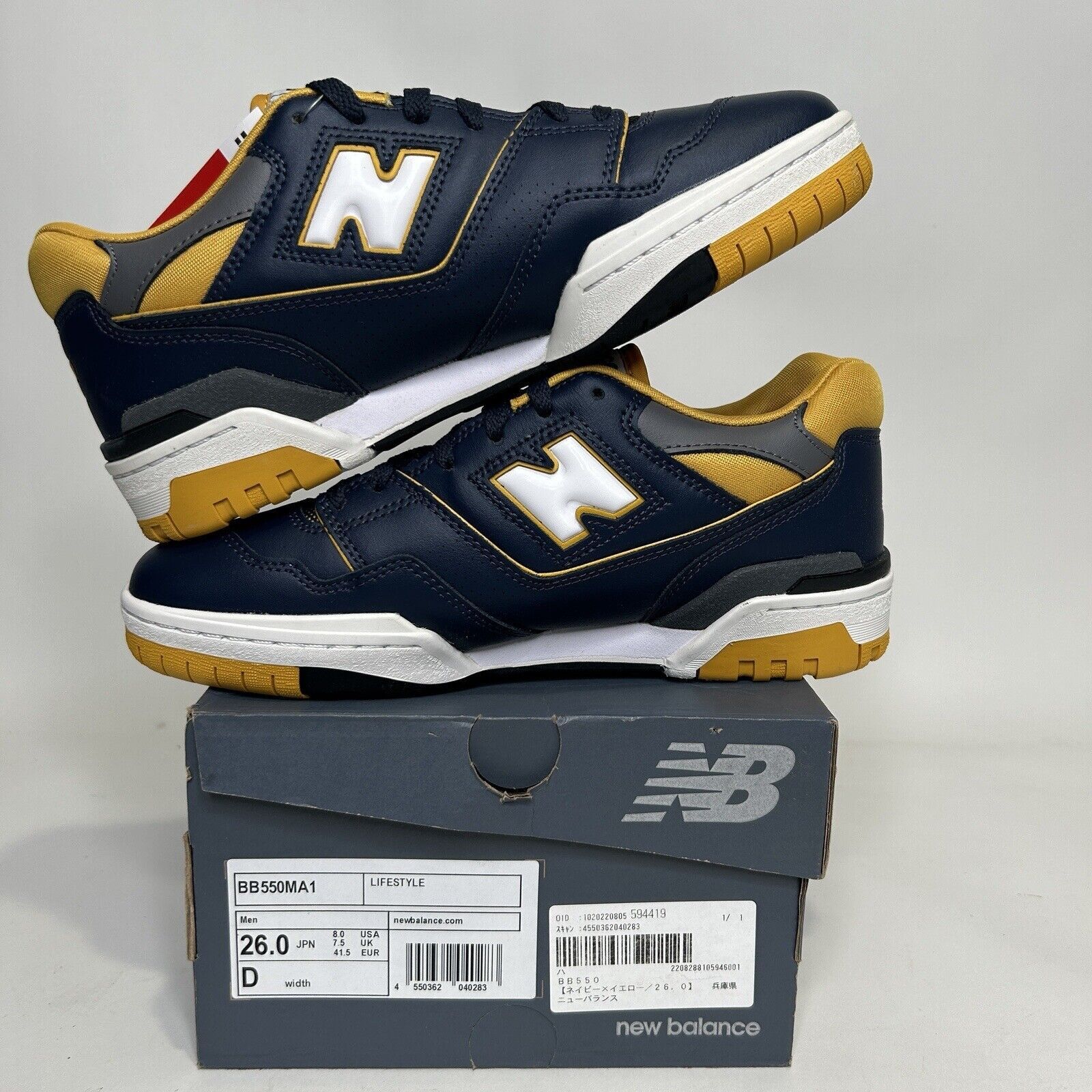 New Balance New Balance 550 “Michigan/Navy Yellow” 2024 Size US 8 / EU 41 - 3 Thumbnail