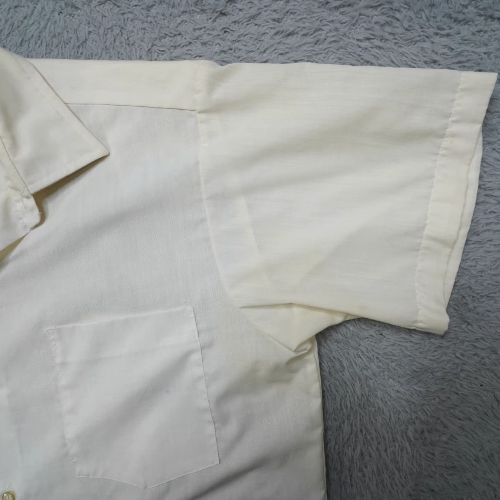 Vintage Vintage London Tower Shirt Mens M White 60s Button-Up Short Sleeve Casual Vintage 60s Mens White London Tower Shirt Size US M / EU 48-50 / 2 - 6 Thumbnail