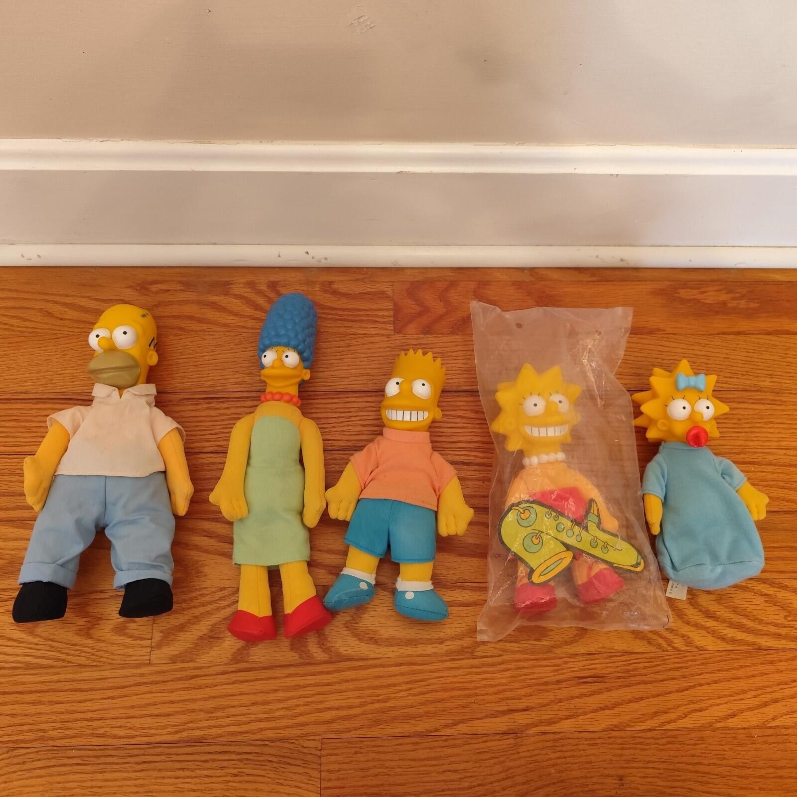 Other The Simpsons 1990 Plush Dolls Figures Set of 5 Vintage Size ONE SIZE - 5 Thumbnail