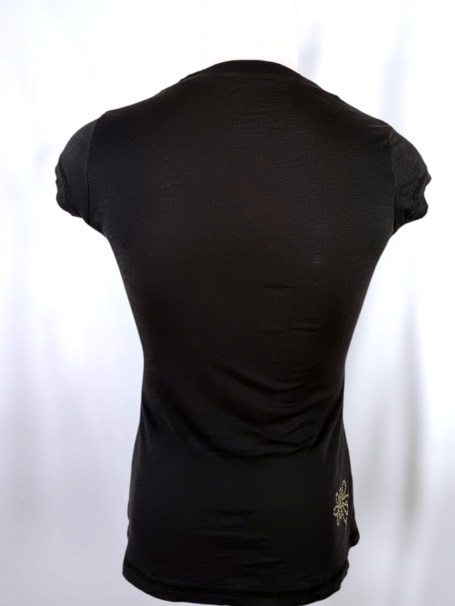 Body Glove BODY GLOVE Black & Gold Embellished Peplum Halter Top Size US M / EU 48-50 / 2 - 7 Thumbnail