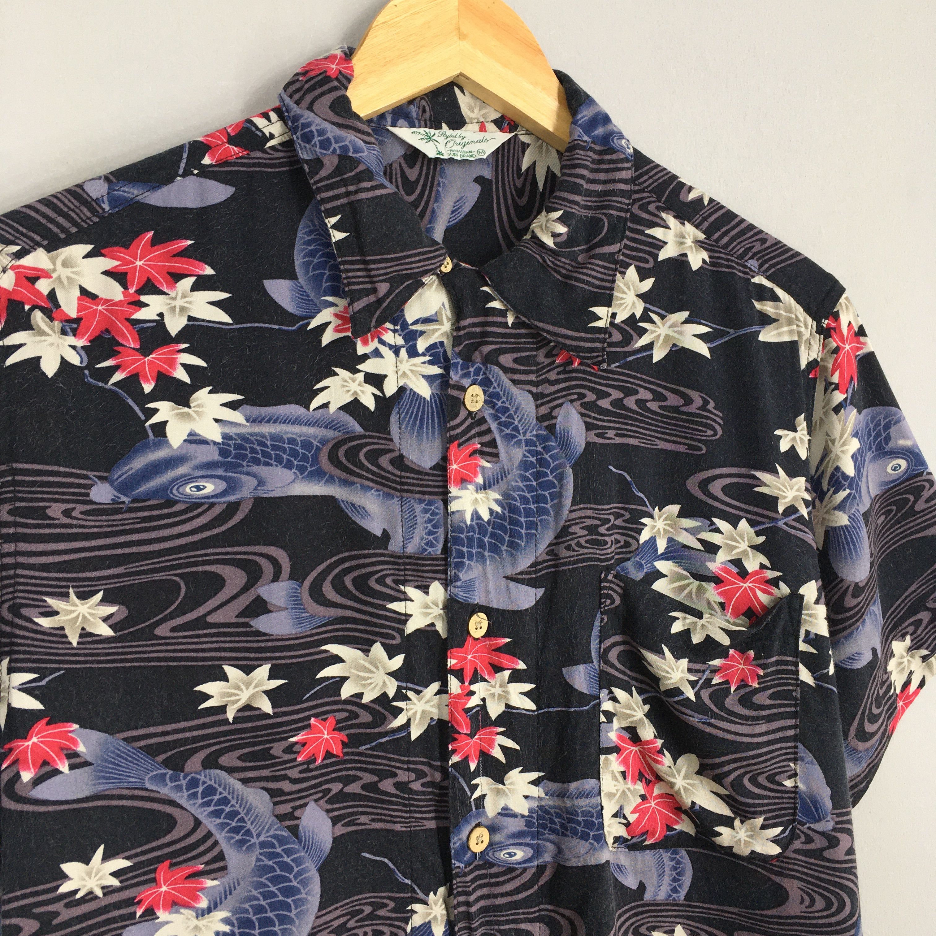Sun Surf Vintage Hawaiian Japanese Koi Fish Rayon Shirt Medium Size US M / EU 48-50 / 2 - 3 Thumbnail