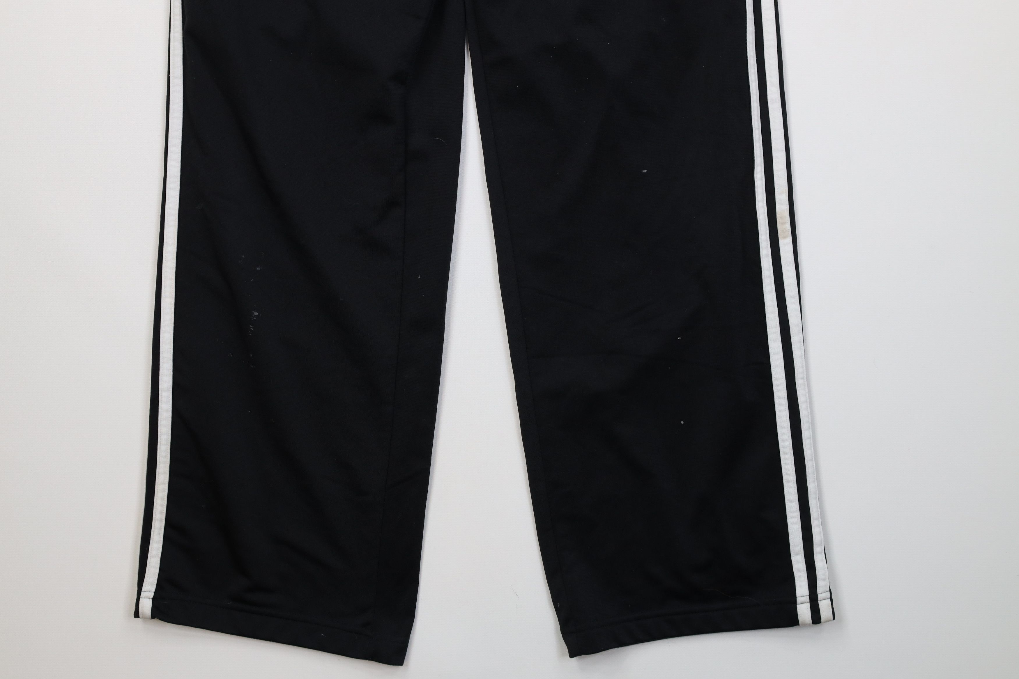 Adidas Vintage Y2K Adidas Striped Wide Leg Sweatpants Pants Black Size US 34 / EU 50 - 5 Thumbnail
