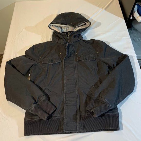 Tna Aritzia TNA Maverick Bomber Jacket Black/Dark Grey Grailed