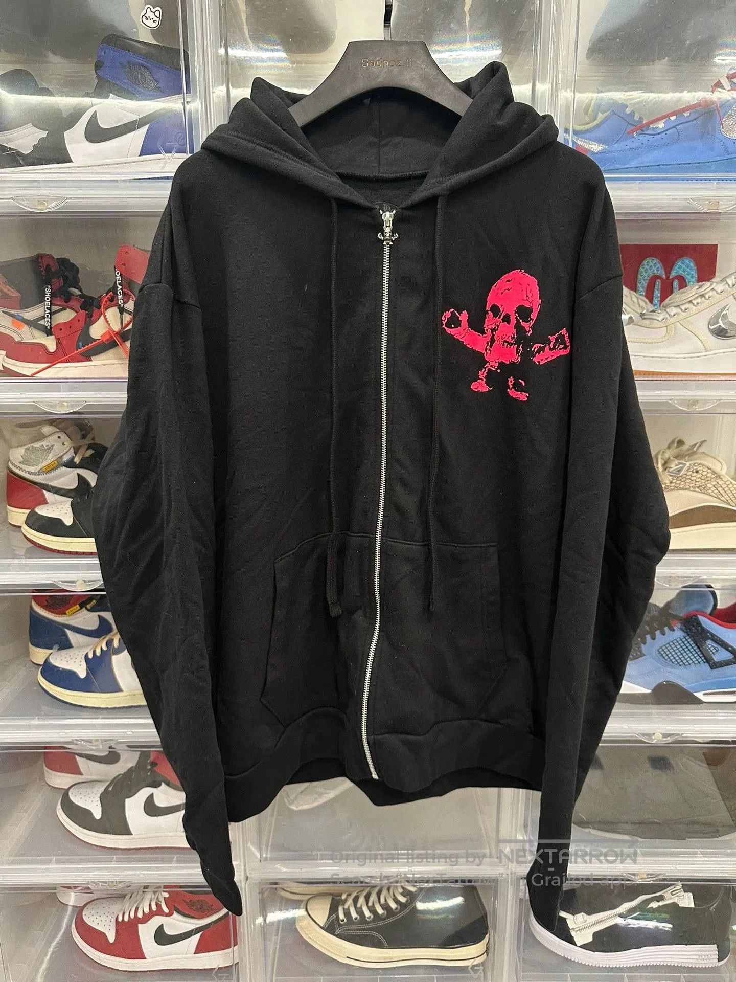 Chrome Hearts Chrome Hearts Black Pink Skull Zip Hoodie. Size US L / EU 52-54 / 3 - 1 Thumbnail