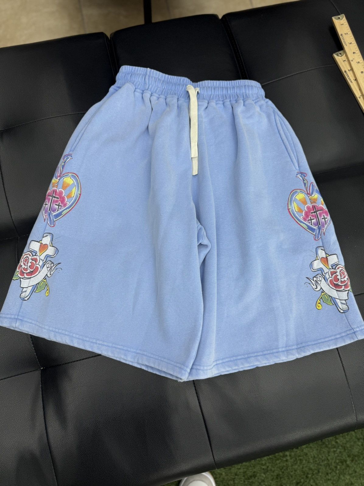 Other We Are Righteous Blue Cotton Shorts Size Large (NEW) Size US 33 - 1 Thumbnail