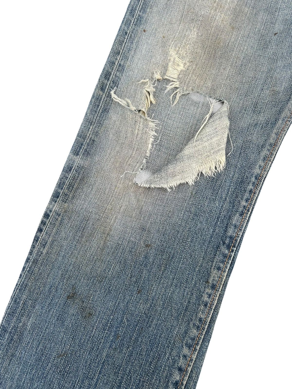 Kapital Thrashed Vintage Edwin 505ZX Selvedge Dirty Denim Jeans Size US 32 / EU 48 - 3 Thumbnail