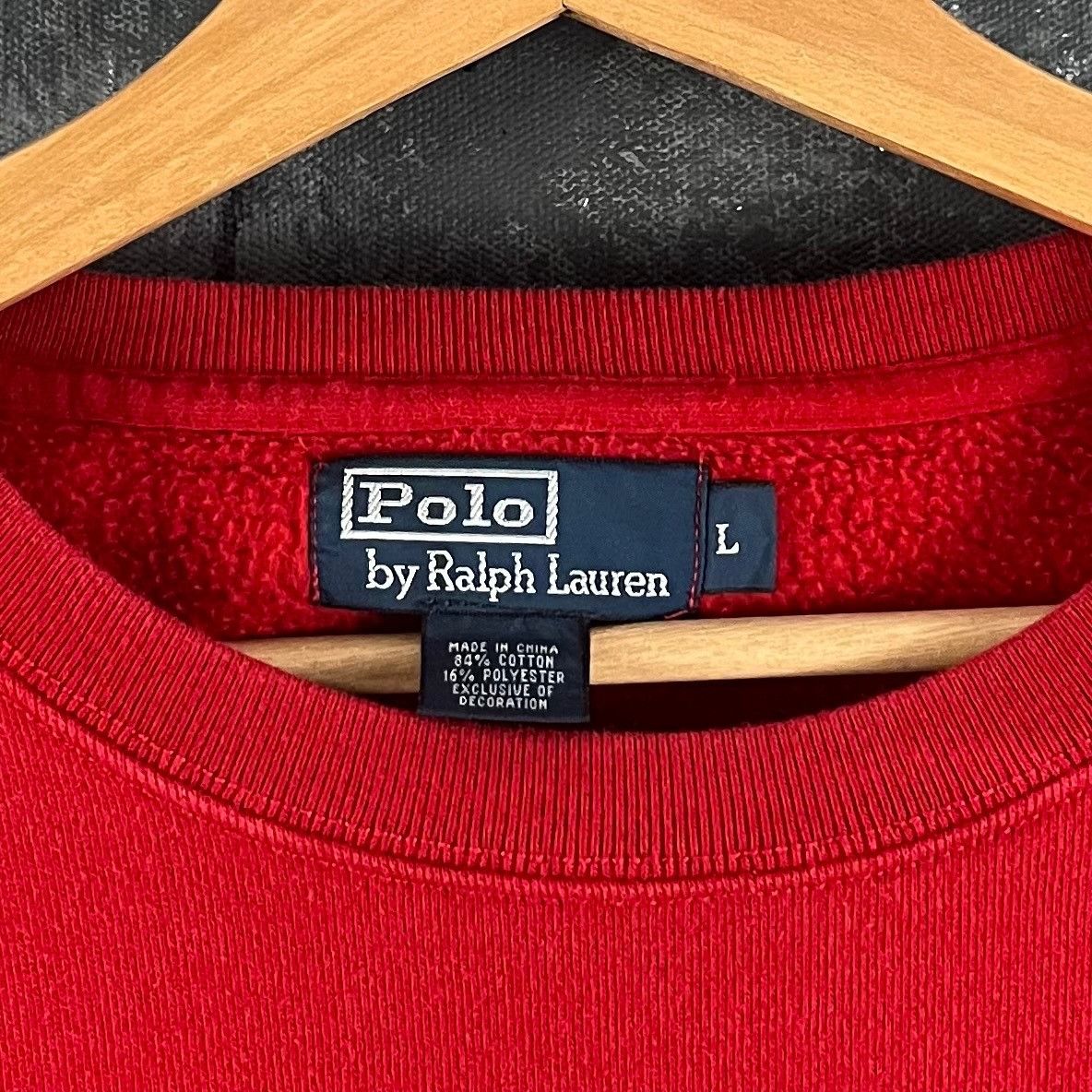 Polo Ralph Lauren × Vintage Vintage 90’s Polo sweatshirt Size US L / EU 52-54 / 3 - 3 Thumbnail