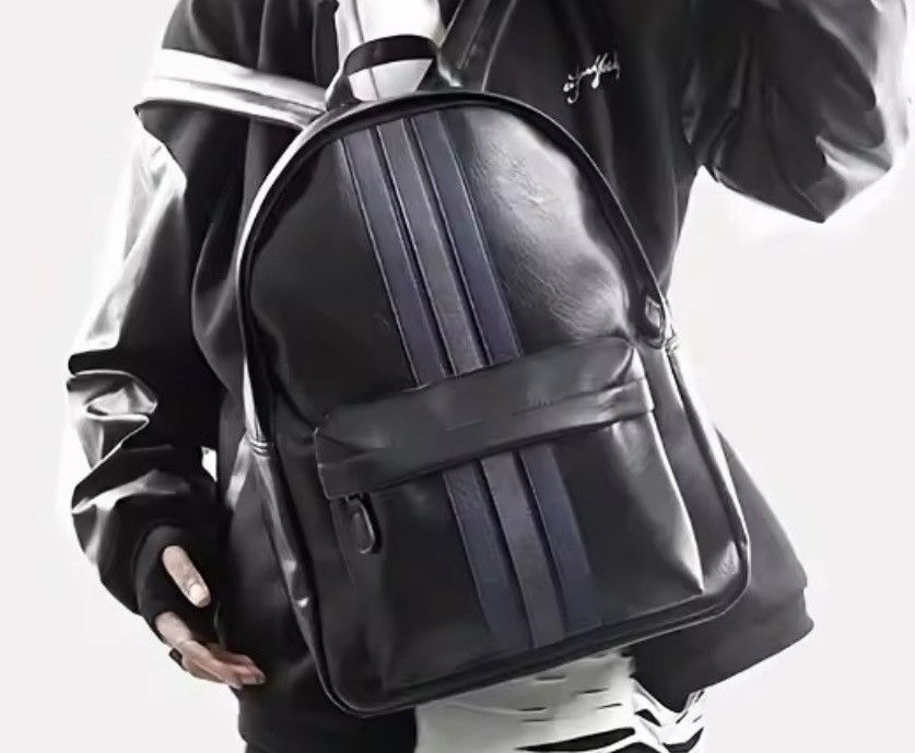 Black Leather Backpack