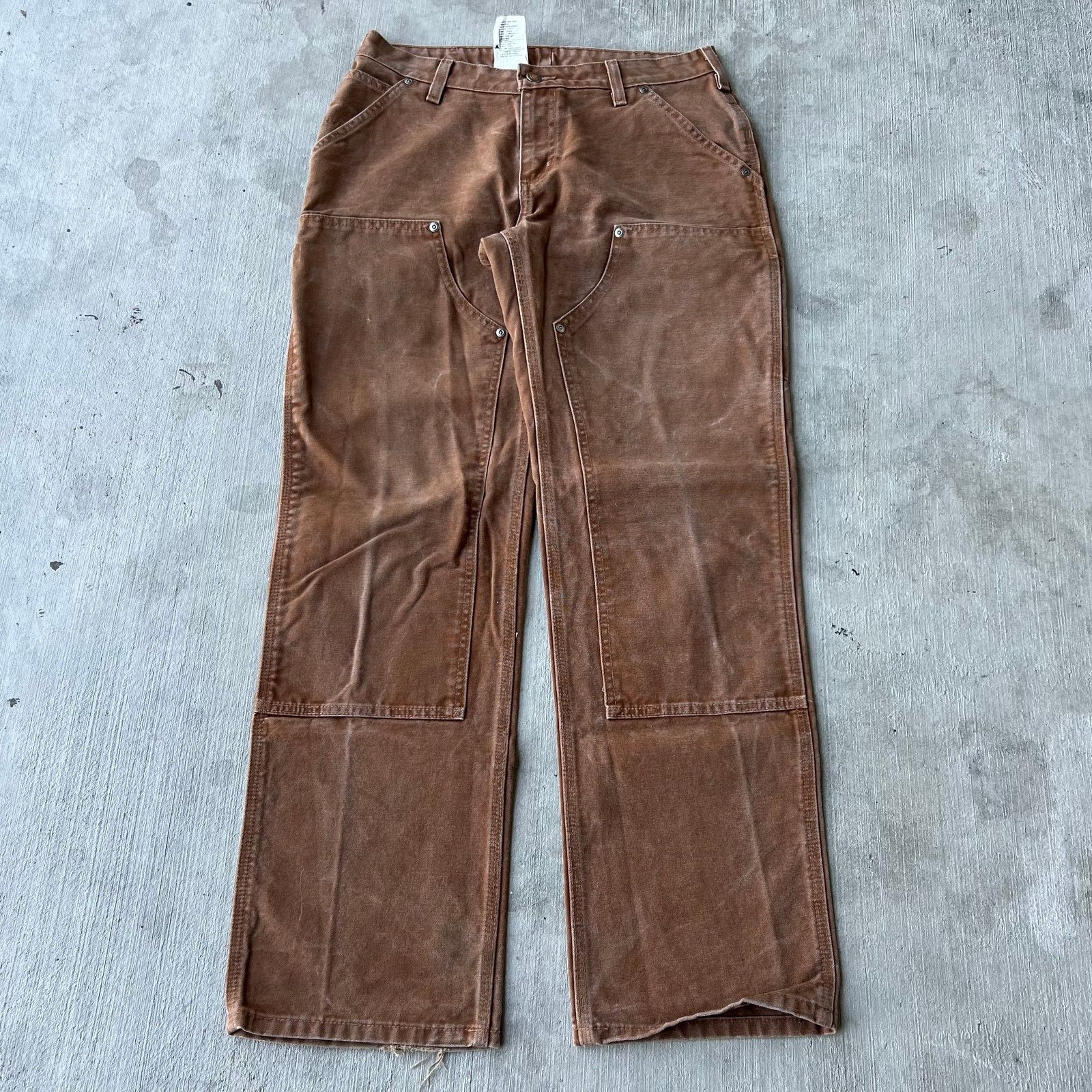 Carhartt × Heron Preston Orange Double Knee Work Pants - fit 30-32