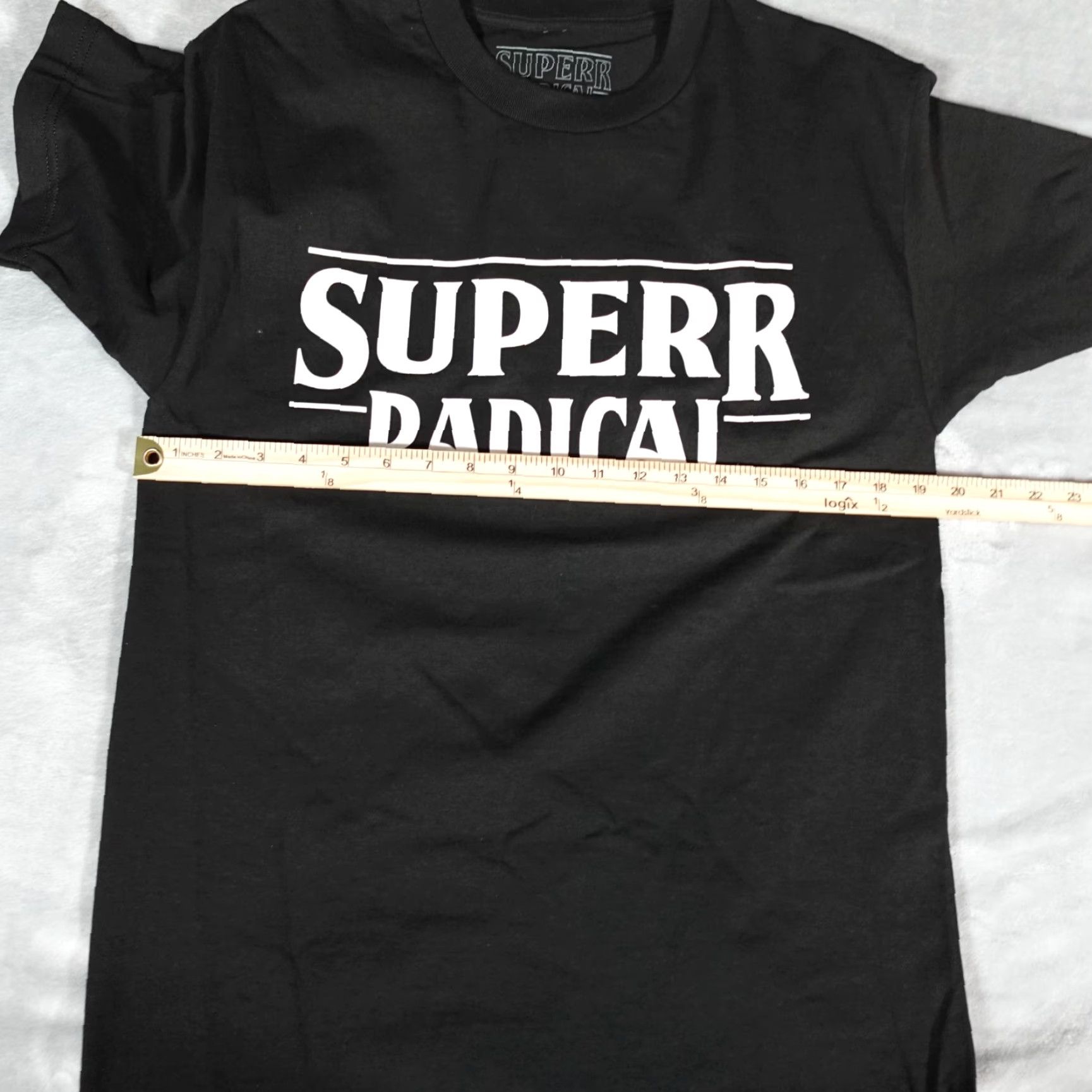 Vintage VINTAGE Superrradical Stranger Things Parody T-Shirt Mens Medium Black Graphic Print 2020s Size US M / EU 48-50 / 2 - 5 Thumbnail