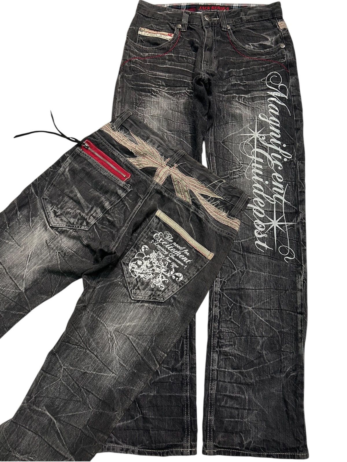 Skull Jack Serika Punk Denim Jeans