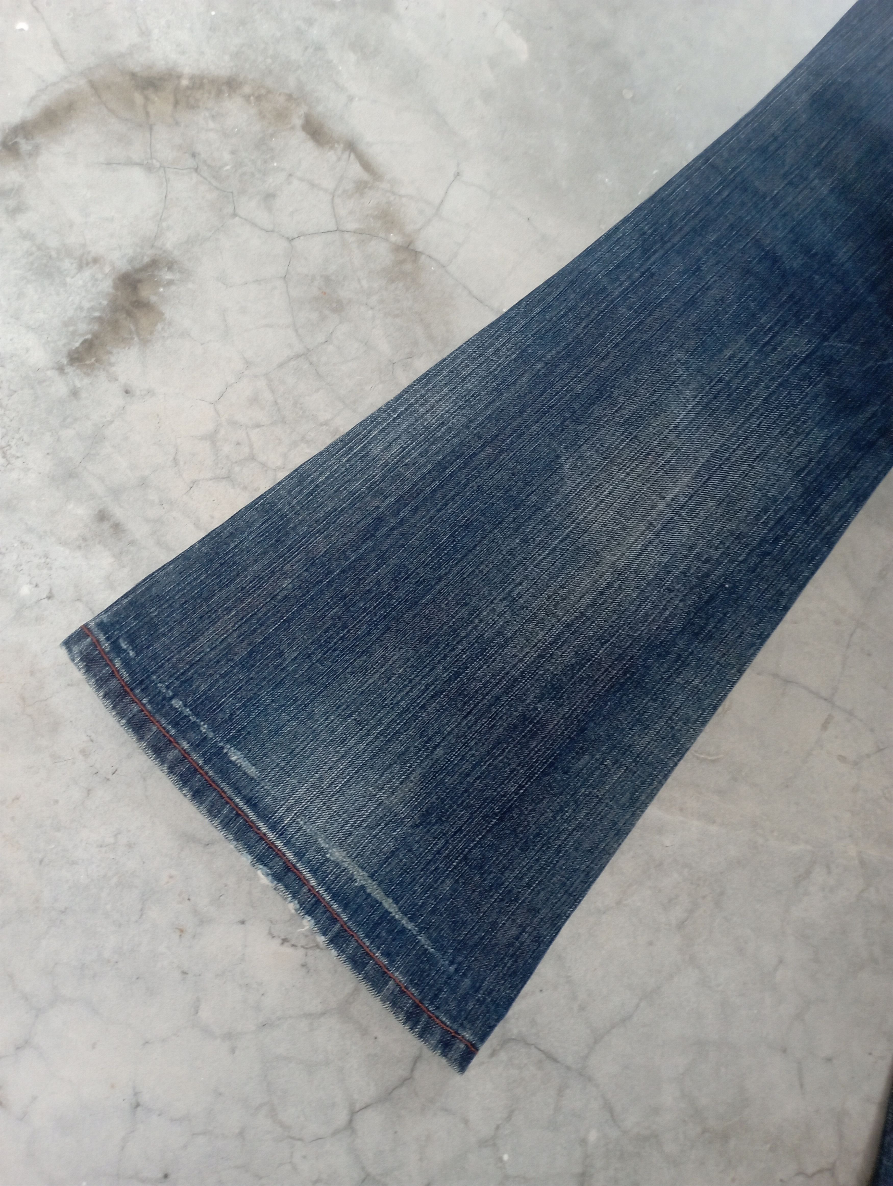 Tornado Mart Super Flare Jeans Made In Japan Mud Rusty LowRise Et Boite Size US 29 - 12 Thumbnail