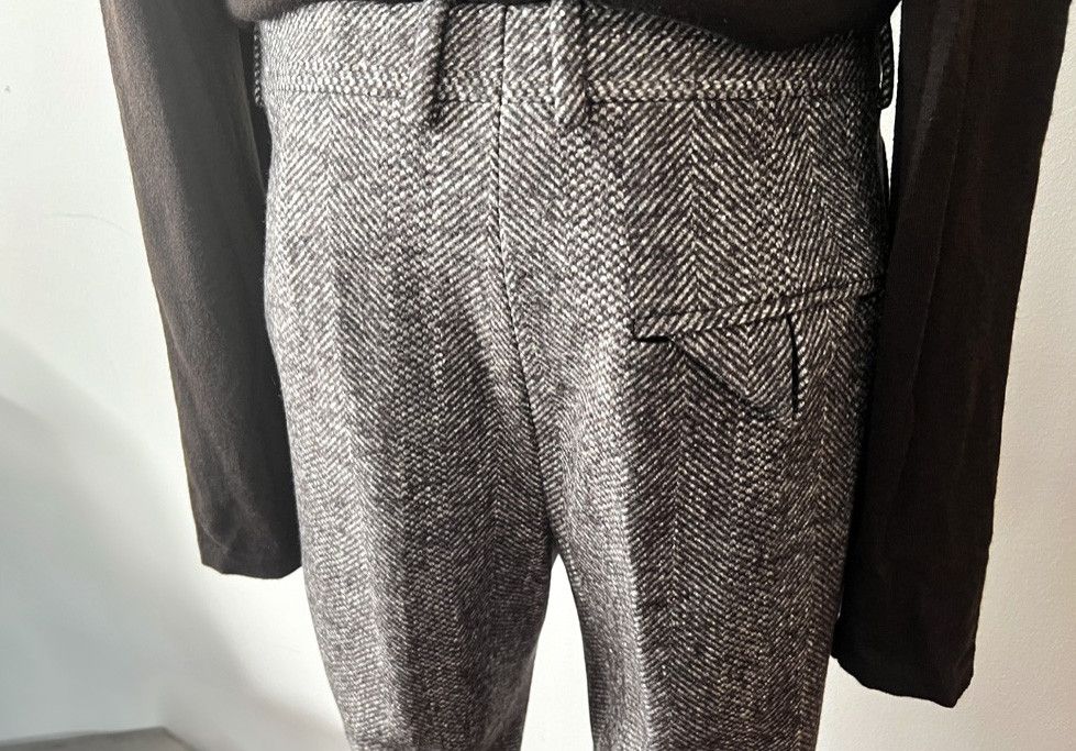 Bottega Veneta Textured Wool Chevron Trousers Size US 32 / EU 48 - 4 Thumbnail