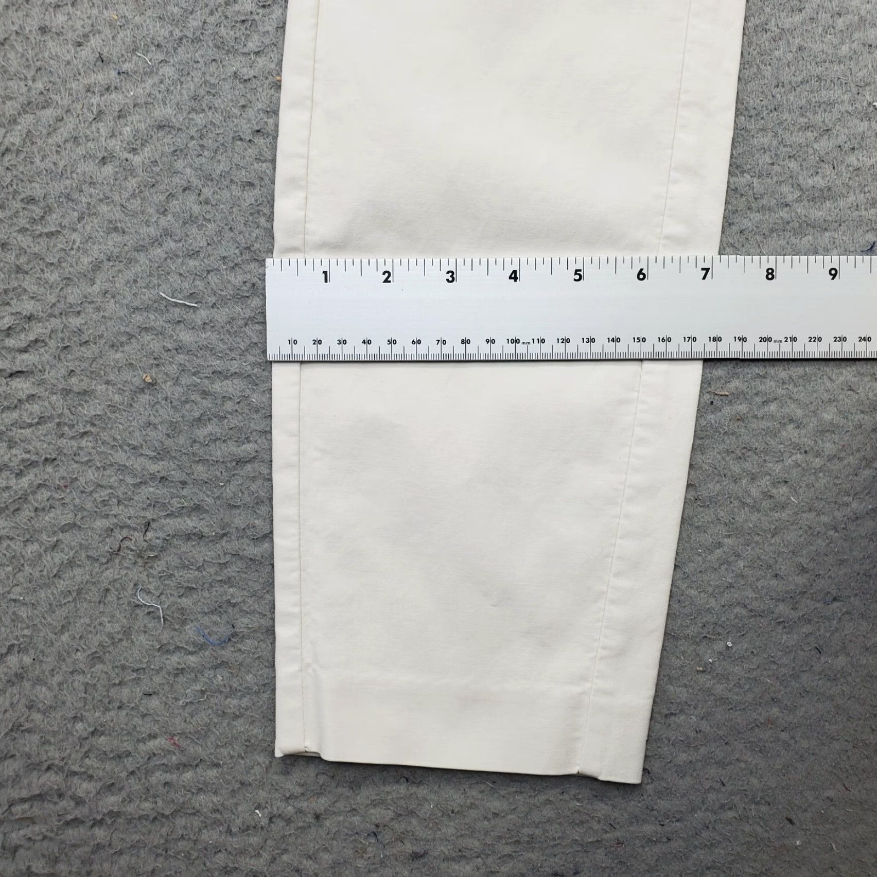 Rag & Bone Rag & Bone White Stretch Ankle Pants Womens Size 6 Flat Front Straight Back Zip 26 Inseam Size 28" / US 6 / IT 42 - 5 Thumbnail
