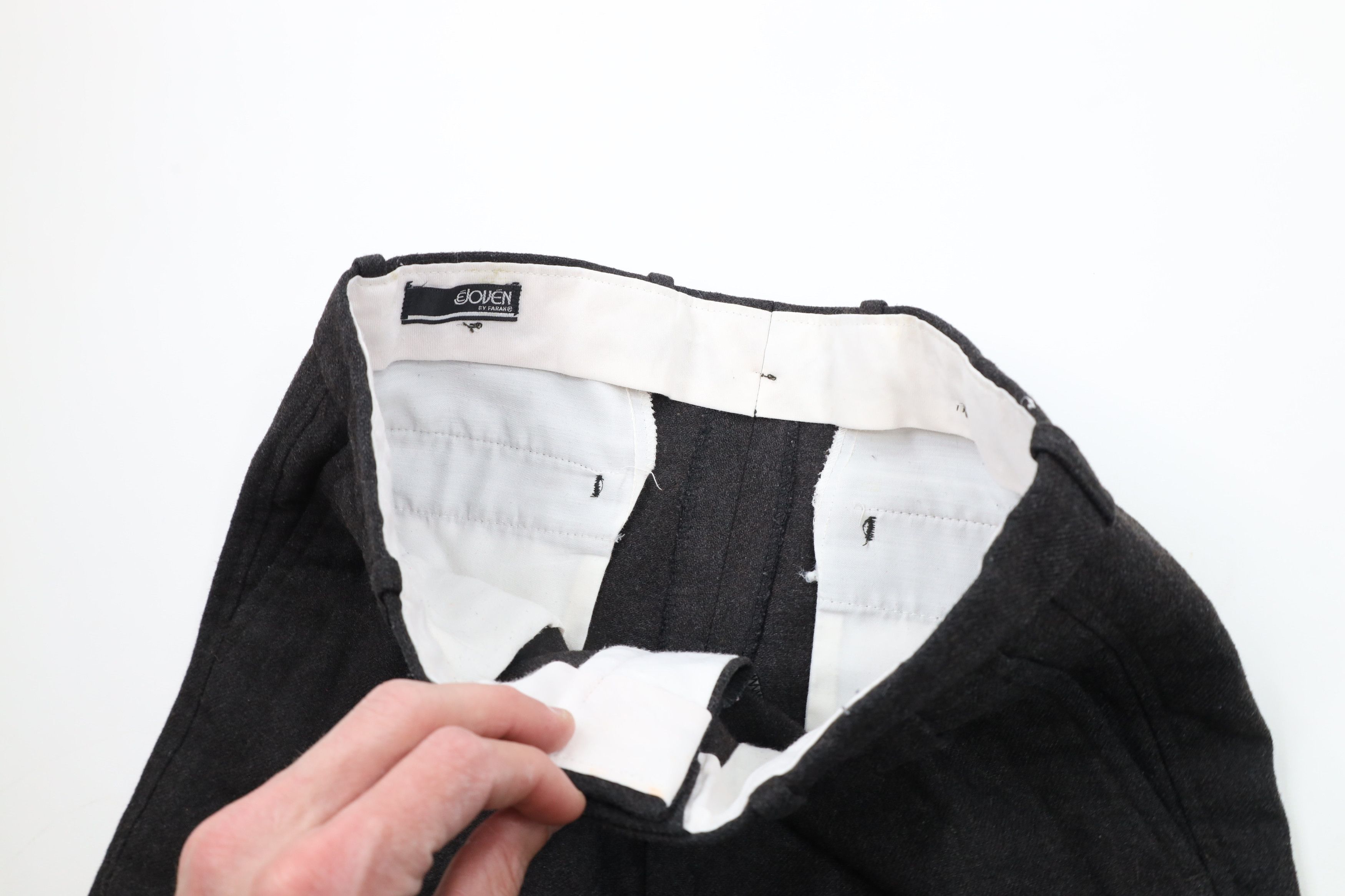 Vintage Vintage 70s Streetwear Wool Tweed Chino Pants Gray USA Size US 30 / EU 46 - 8 Thumbnail
