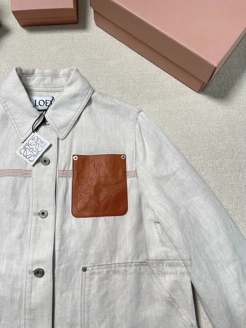 Loewe Loewe SS24 Embroidered Collar Single-Breasted Casual Jacke Size XXS / US 00 / IT 34 - 2 Thumbnail