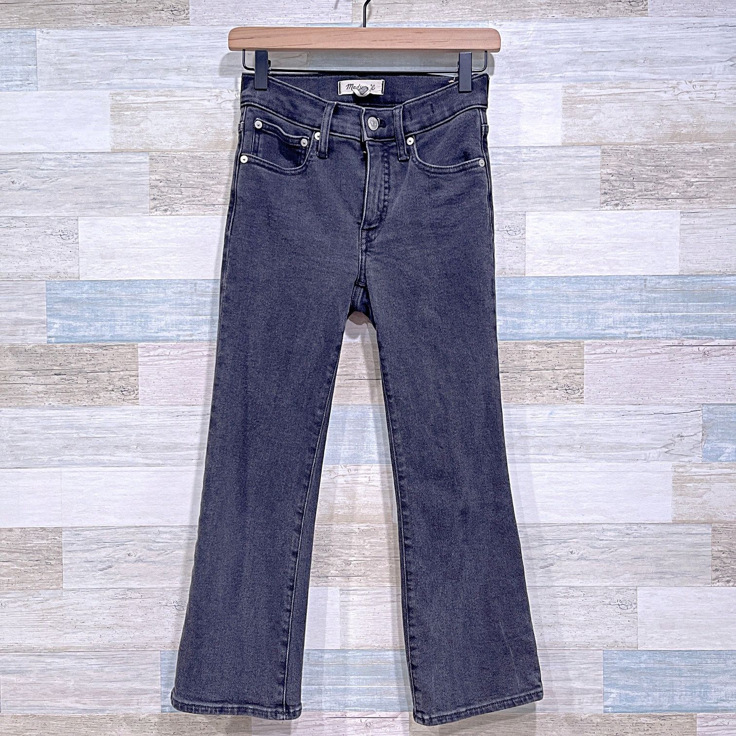 Madewell Madewell Cali Demi Boot Jeans Faded Black Starkey Womens 25P Size 25" / US 0 / IT 36 - 1 Thumbnail