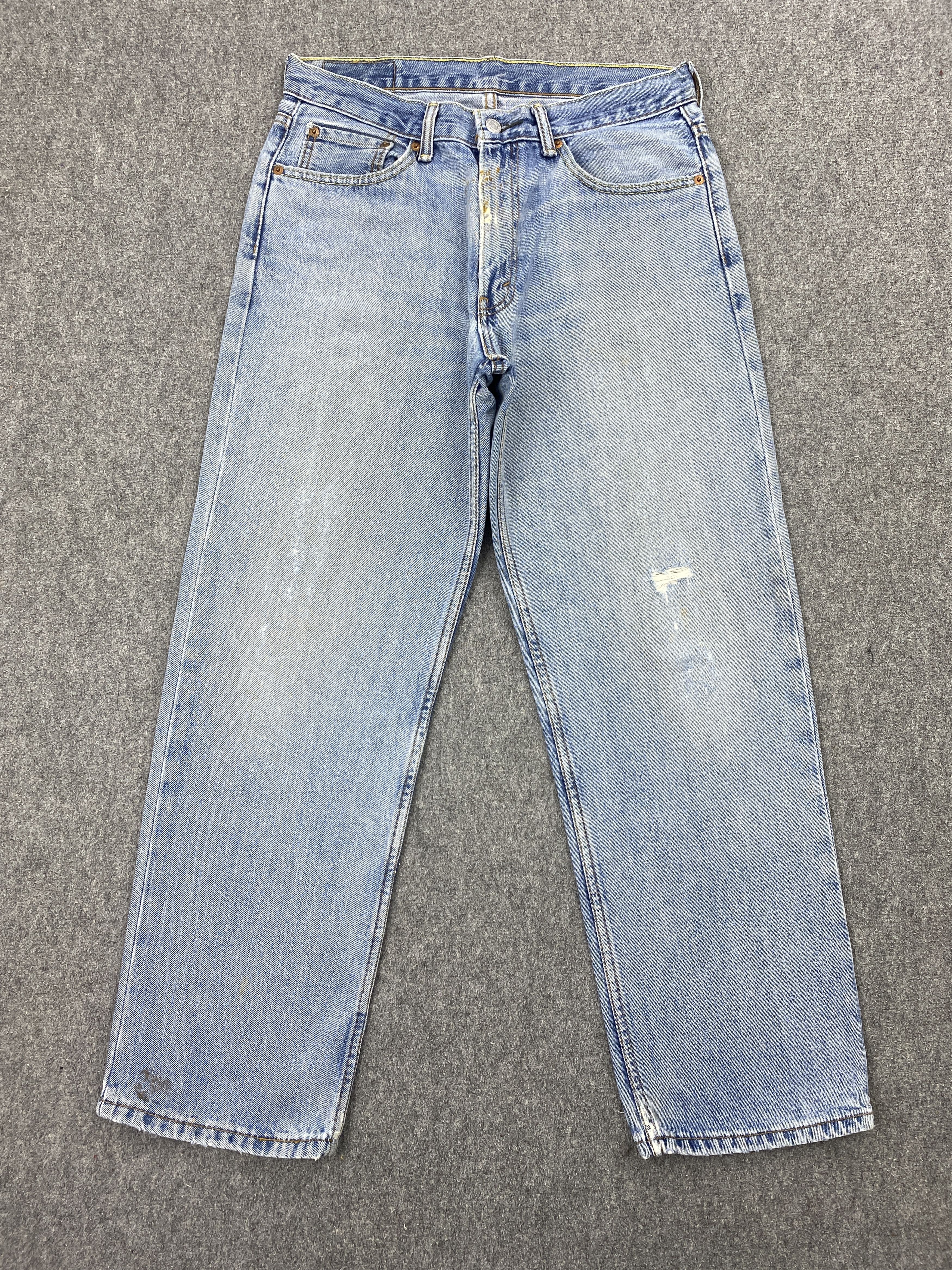 image of Levis 550 Light Wash Jeans in Blue Denim, Men's (Size 30)
