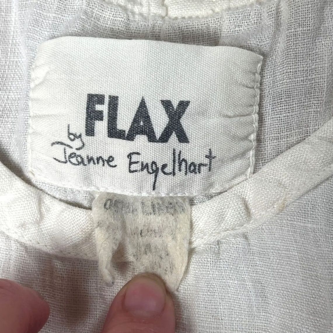 FLAX Flax By Jeanne Engelhart Tank Top Size S White Womens Size S / US 4 / IT 40 - 2 Thumbnail
