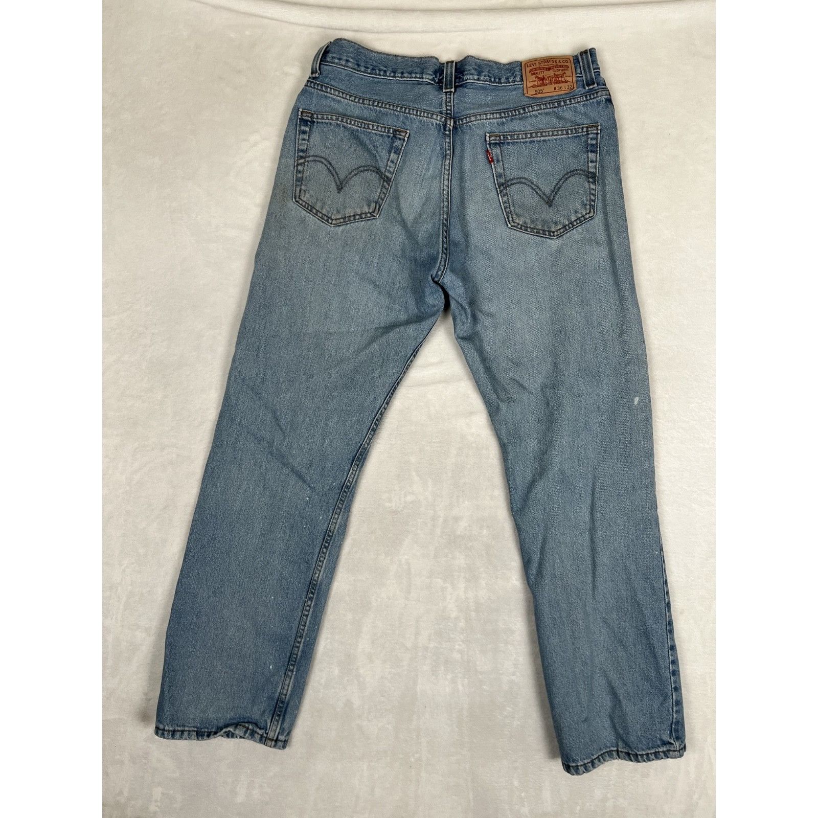 Levi's Vintage Levi’s 505 Denim Jeans Size 34x32 Medium Wash Grunge Size US 34 / EU 50 - 8 Thumbnail