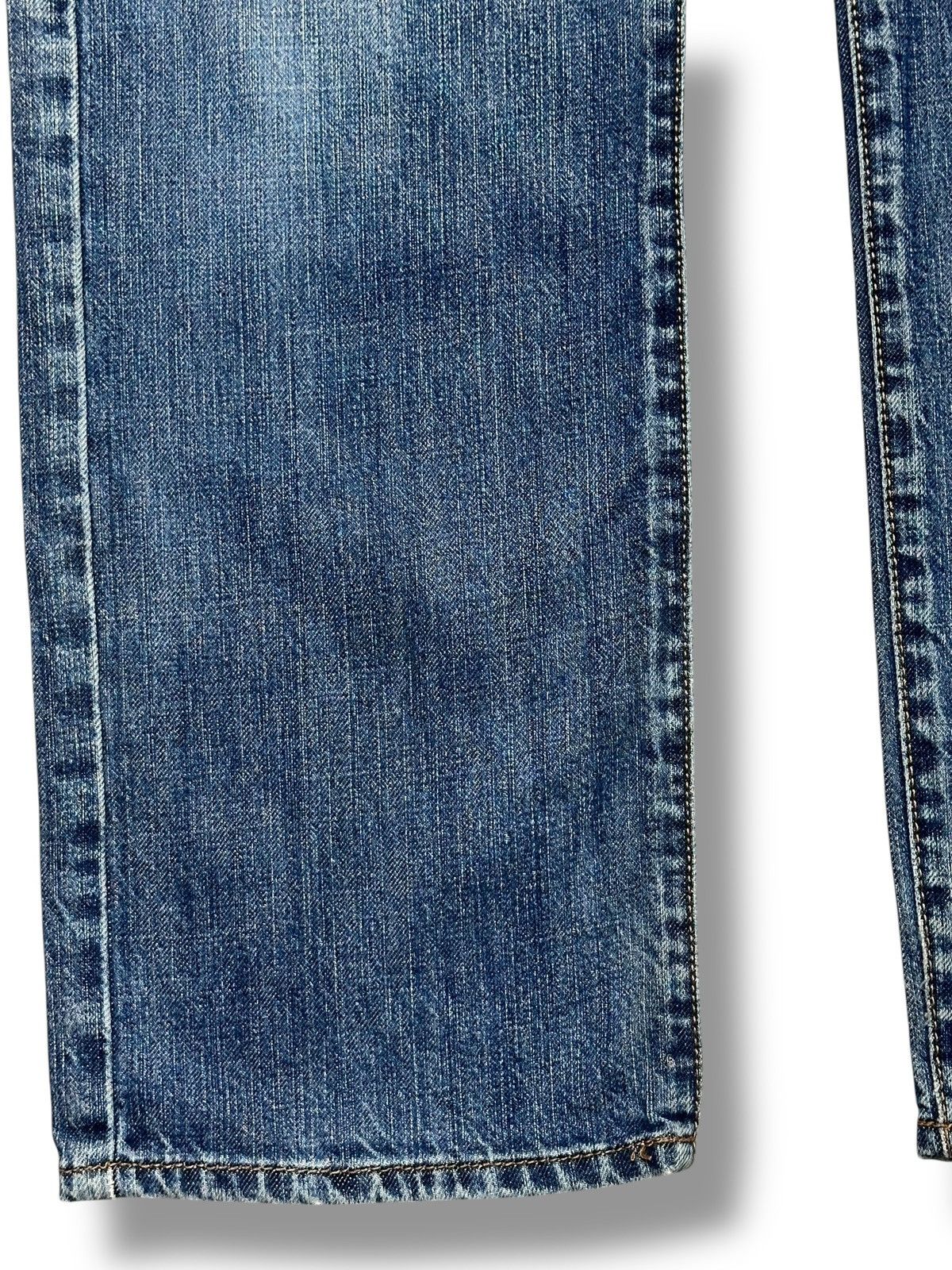 Japanese Brand Crack Evo Vintage Distressed Straight Cut With Striked Wash Size US 31 - 10 Thumbnail
