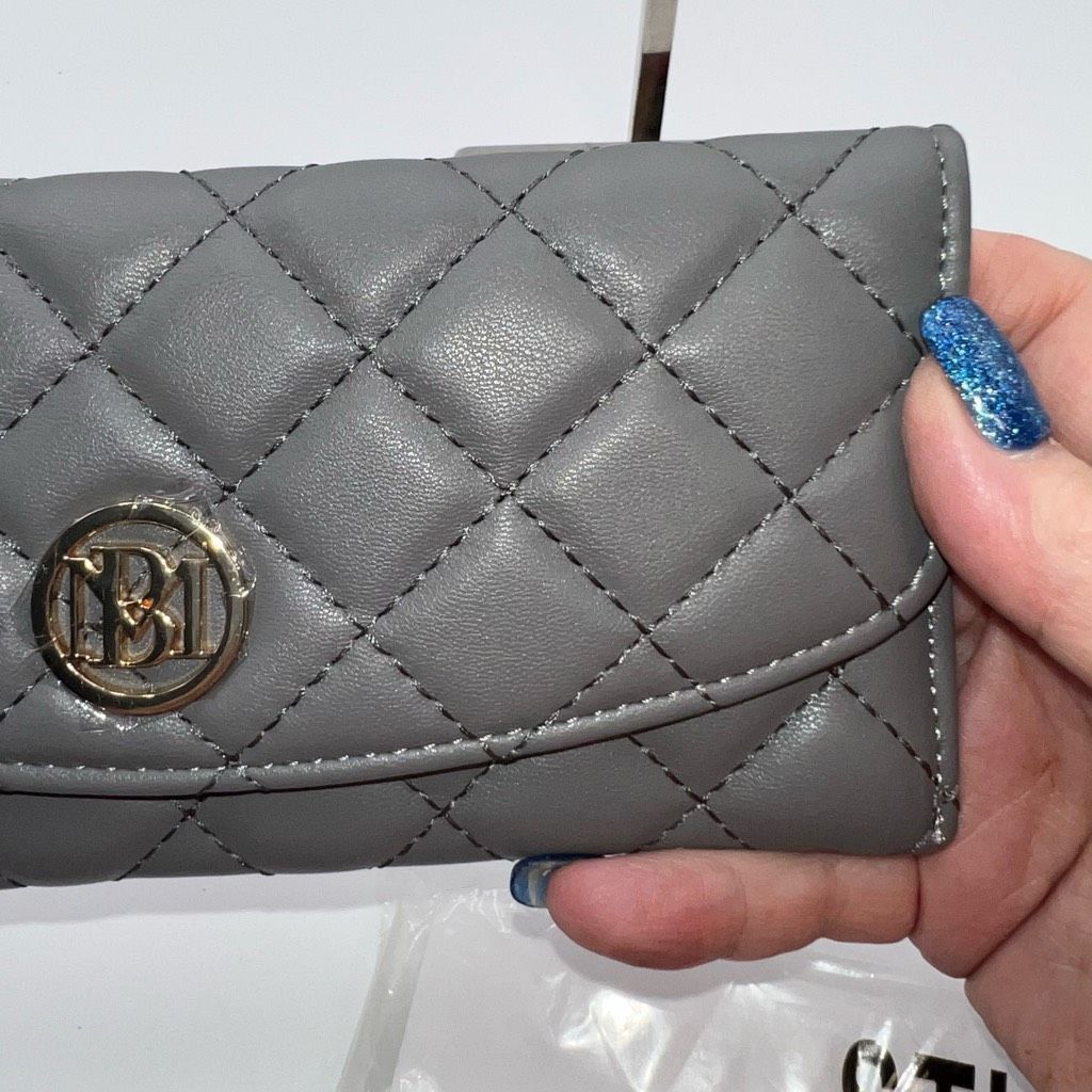 Badgley Mischka Badgley Mischka Diamond Quilting Long Wallet Size ONE SIZE - 2 Thumbnail