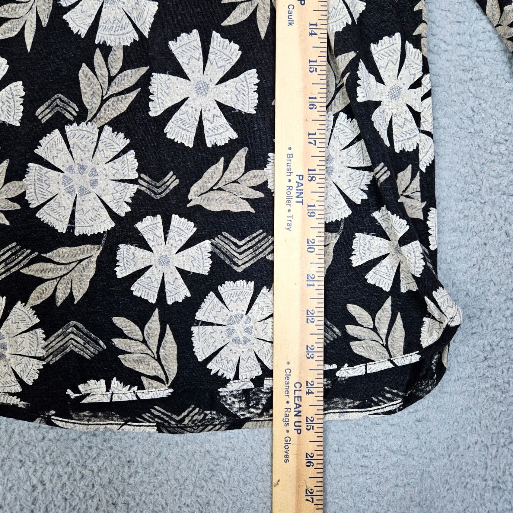 Lucky Brand Lucky Brand Women's Top Floral Round Neck XS Short Sleeve Multicolor Casual Shirt Women XS Nine? Size XS / US 0-2 / IT 36-38 - 5 Thumbnail
