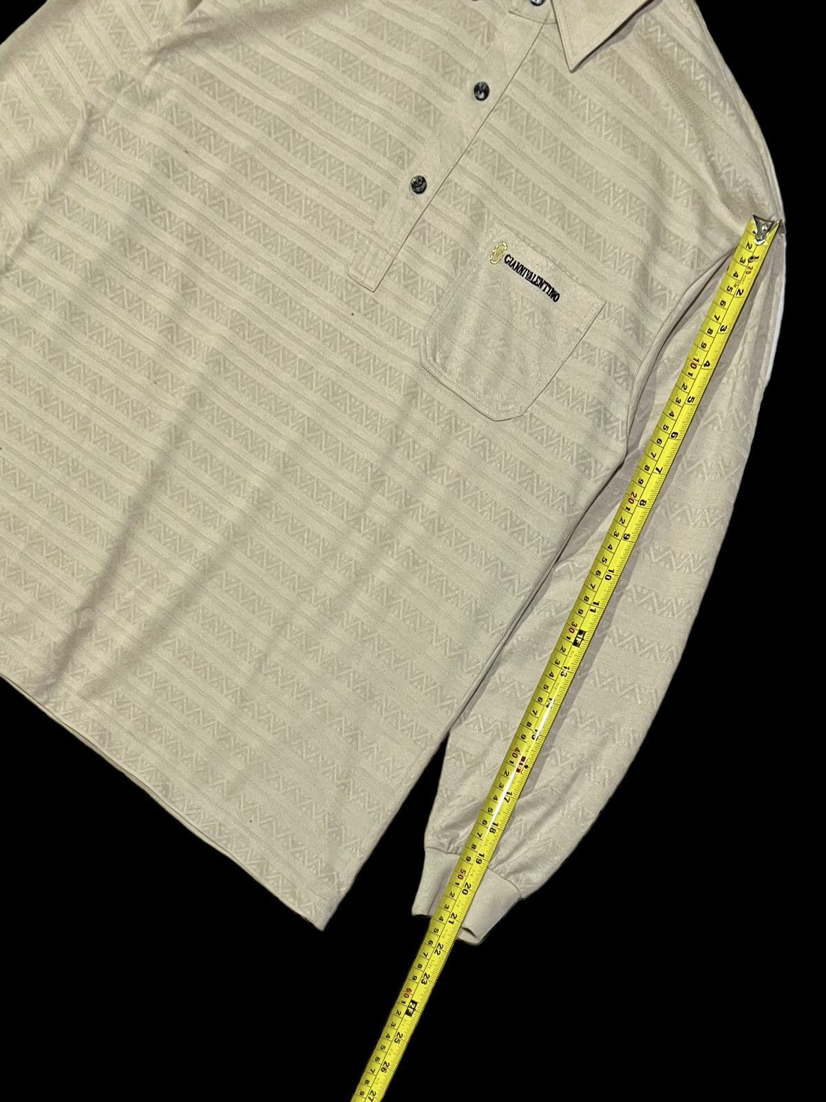 Gianni Valentino × Valentino × Vintage VTG GIANNI VALENTINO POLO LONGSLEEVE EMBROIDERY SINGLE POKET Size US M / EU 48-50 / 2 - 8 Thumbnail