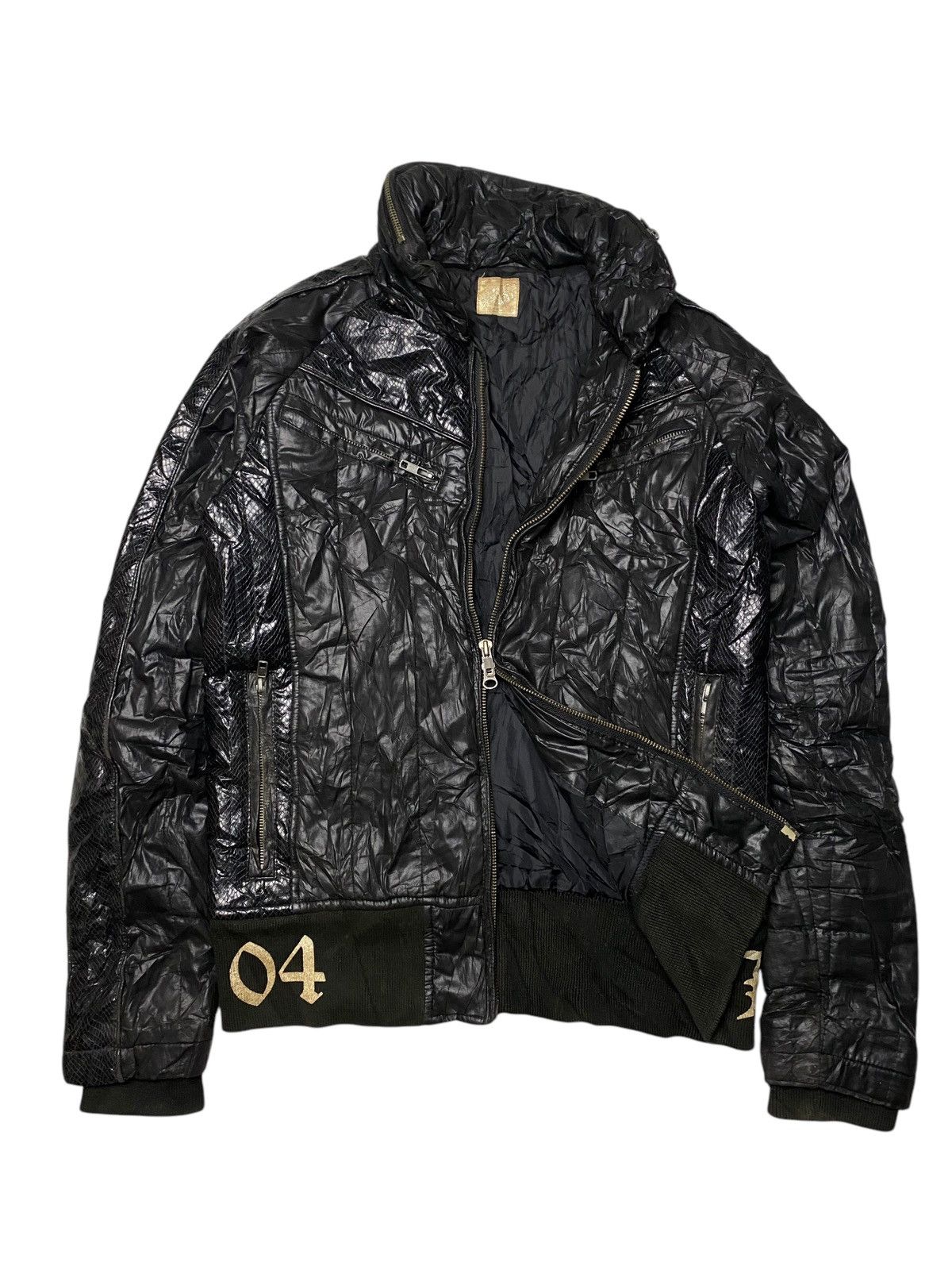 Isamu Katayama Backlash 2000's Edge Difference Crocodile Leather Down Puffer Jacket Size US M / EU 48-50 / 2 - 1 Thumbnail