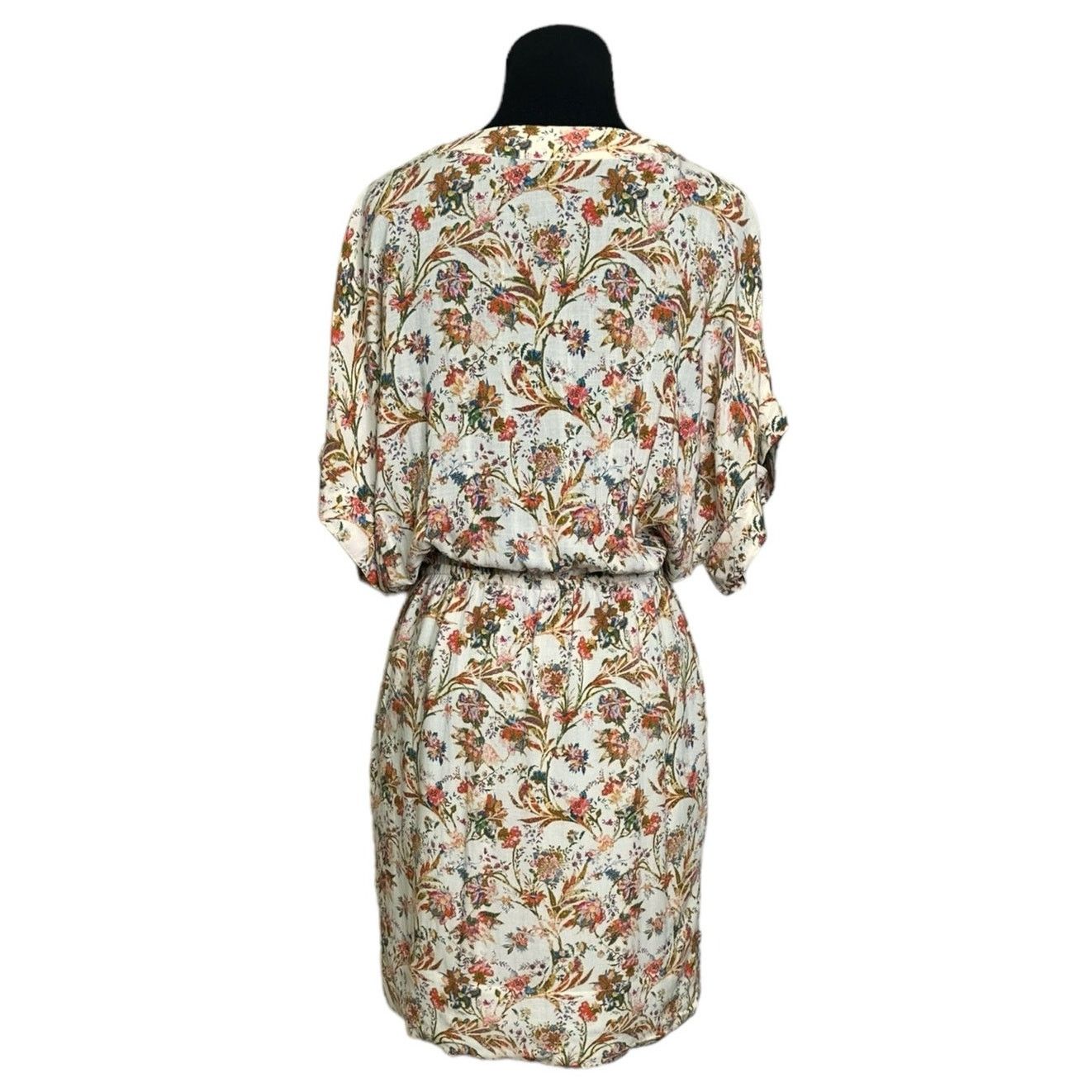 Zara Zara orange green floral summer mini dress size Small Size S / US 4 / IT 40 - 2 Thumbnail