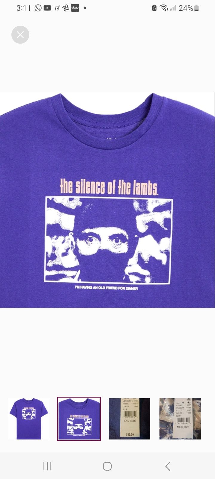 Other Silence of The Lambs T-Shirt Size US M / EU 48-50 / 2 - 2 Thumbnail