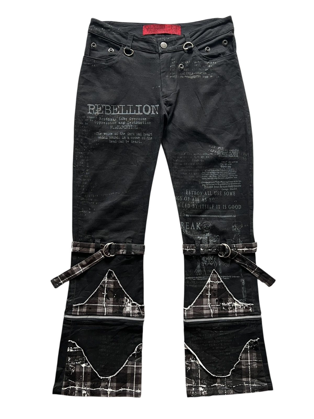 Seditionaries H. Naoto Poem Flare Bondage Pants Size US 30 / EU 46 - 1 Thumbnail