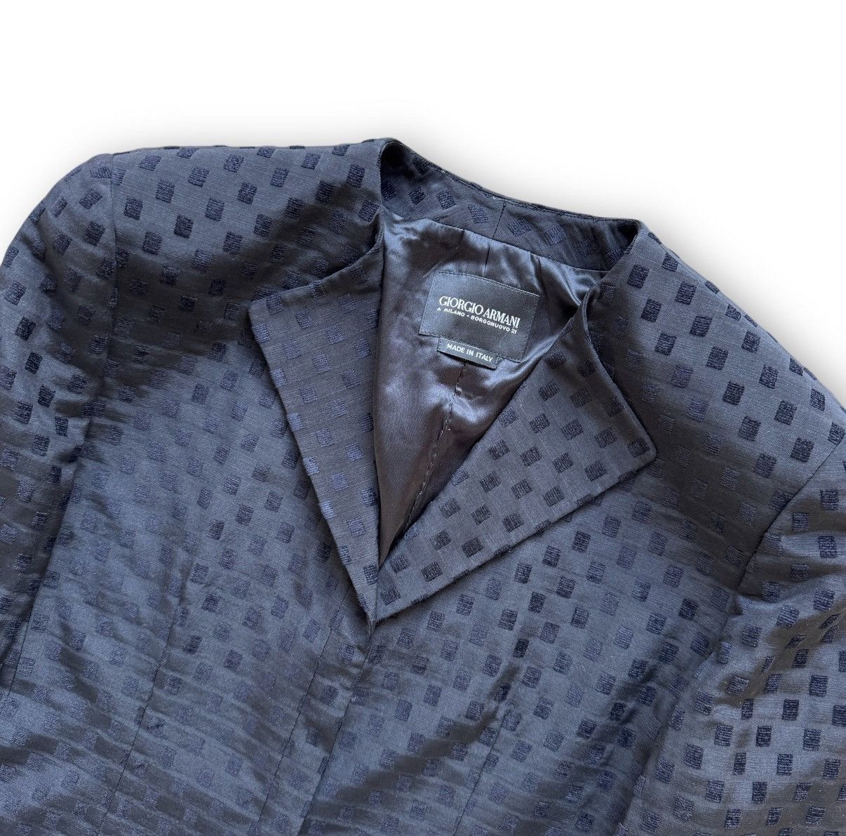 Giorgio Armani Giorgio Armani 'Borgonuovo 21' Woven Patterned Blazer Size 38R - 2 Thumbnail