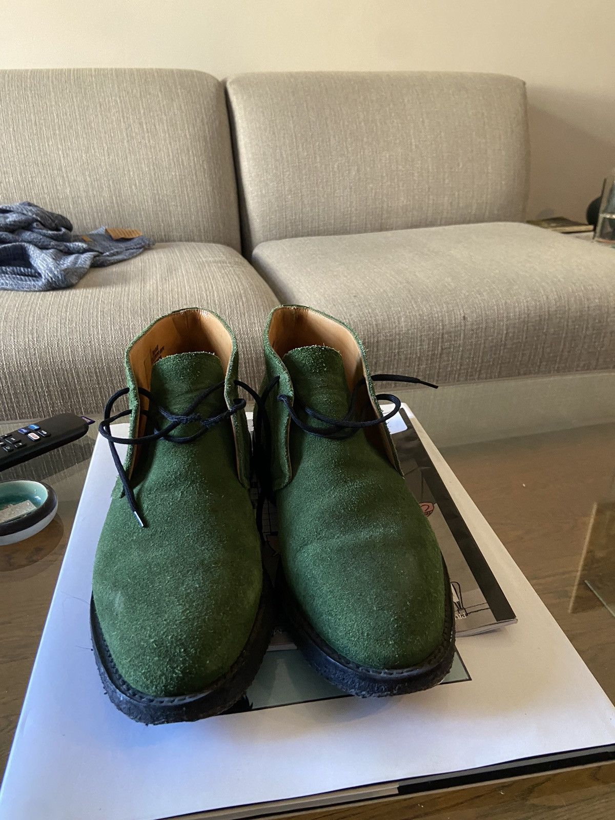 image of Churchs Church’S Ryder Chukka In Unusual Color Shoes in Green, Men's (Size 8.5)