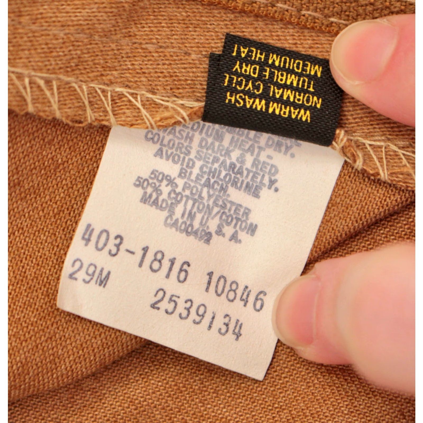 Lee VINTAGE Lee Pants 28x31 70s Disco Tan Beige 1970s NOS Lee Bellbottoms Mens Size US 28 / EU 44 - 6 Thumbnail