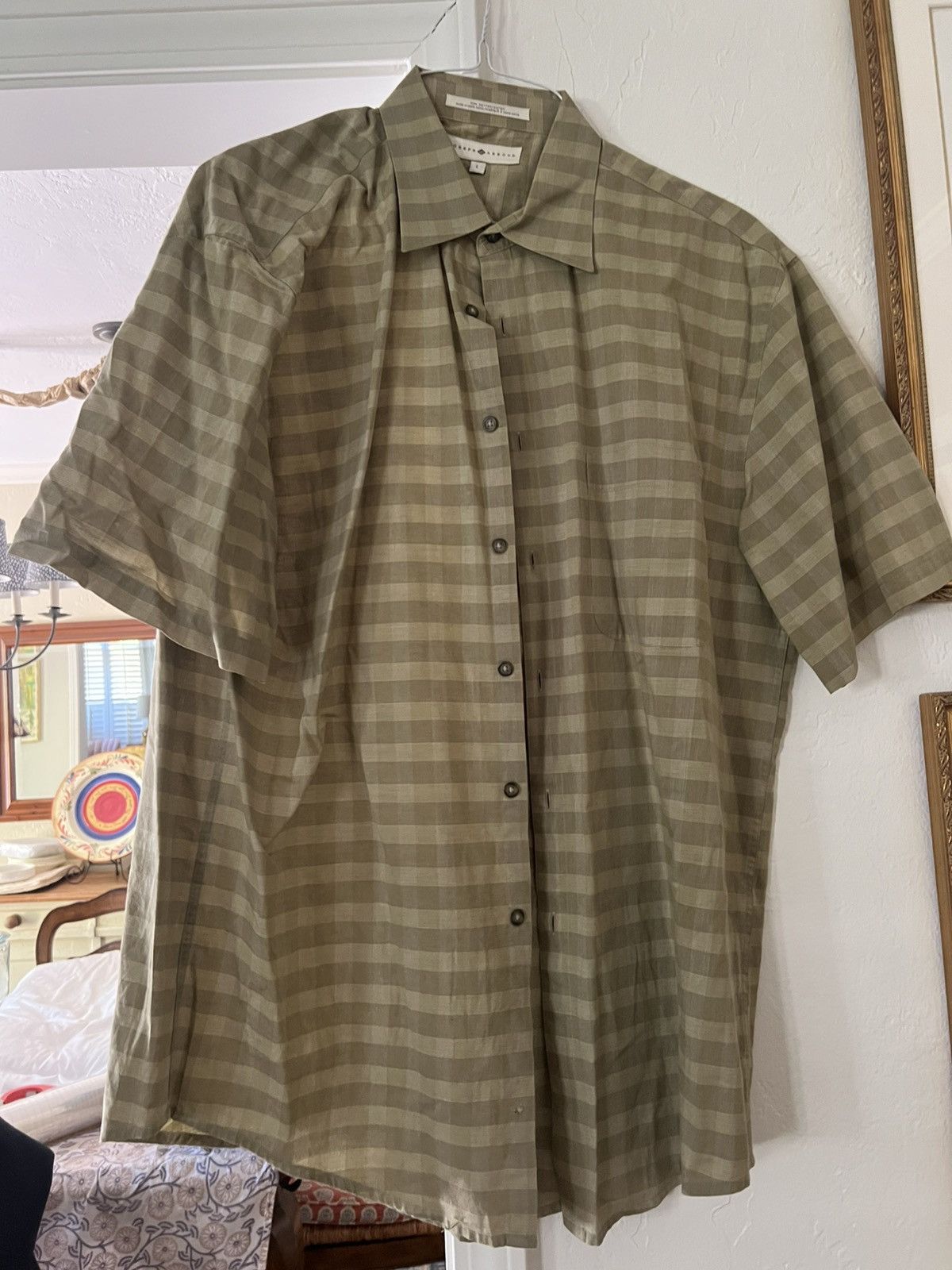 Joseph Abboud Vintage Short Sleeve Joseph Abboud Button Up Size US L / EU 52-54 / 3 - 1 Thumbnail